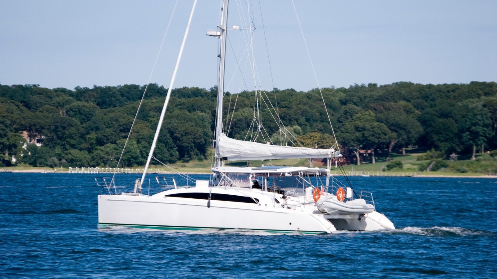 Selling an ex-charter yacht: a catamaran presented for sale after her charter season