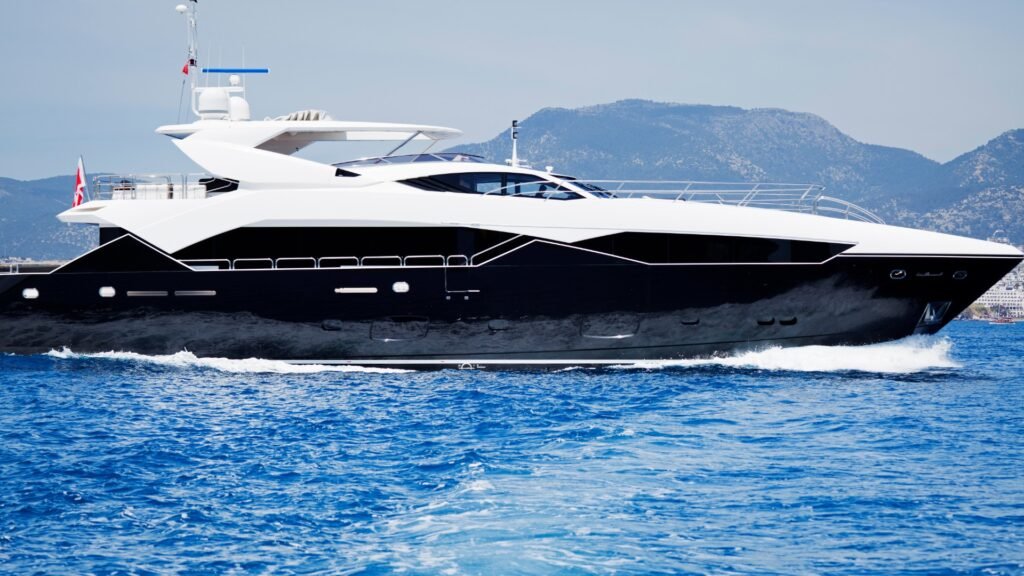 motor yacht for sale in Greece photographed at an Attica berth