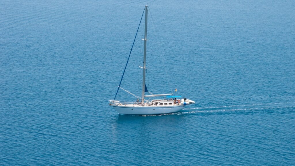sailing yacht prepared for a private viewing with a broker in Greece